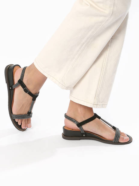 Sandalen Olgi Uit Leder Mam'zelle Zwart women CSG2Q24 ander zicht 2