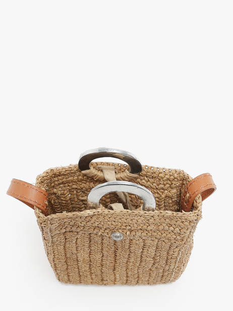 Cross Body Tas L'atelier Du Crochet Le voyage en panier Beige l'atelier du crochet AM776 ander zicht 4