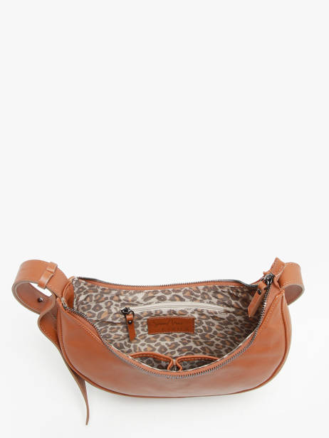 Cross Body Tas Sosoomao Leder Etrier Bruin sosoomao ECSO057M ander zicht 3