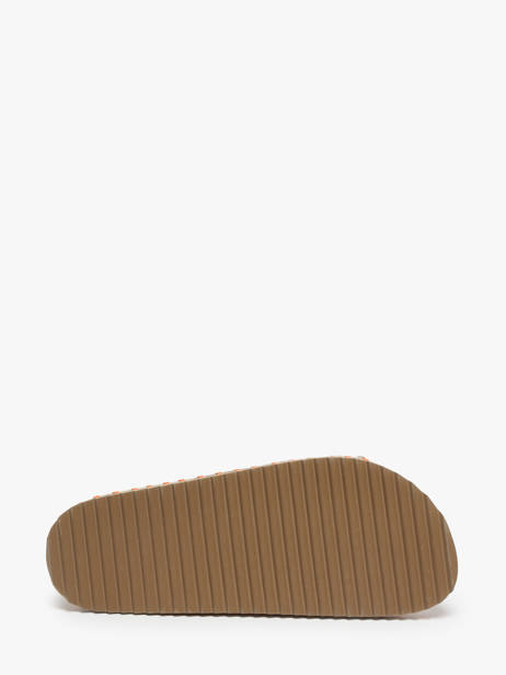 Slippers Uit Leder Colors of california Beige women HCBIOW03 ander zicht 4