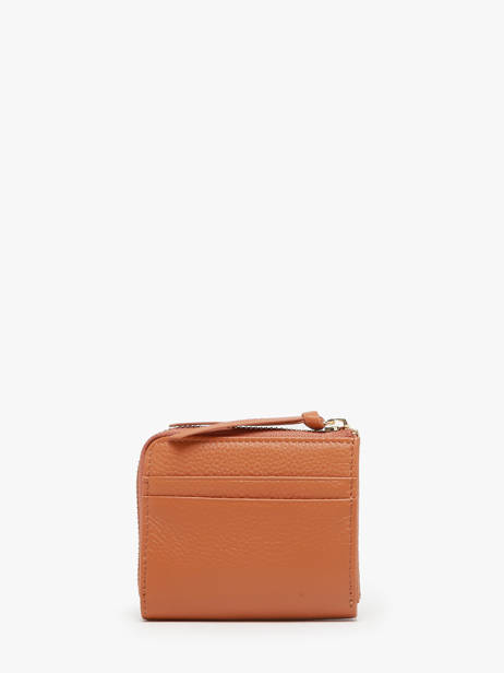 Compacte Ritsportefeuille Caviar Leder Crinkles Oranje caviar 14316 ander zicht 2