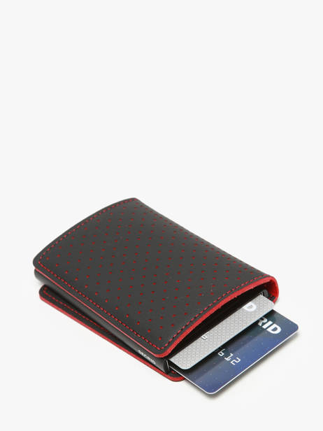 Kaarthouder Leder Secrid Zwart perforated SPF ander zicht 2