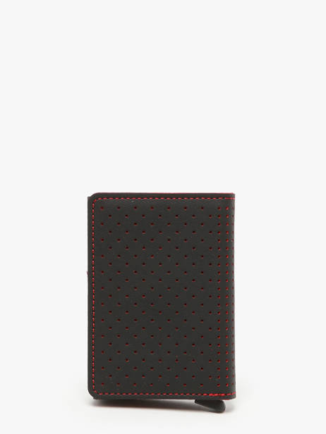 Kaarthouder Leder Secrid Zwart perforated SPF ander zicht 3