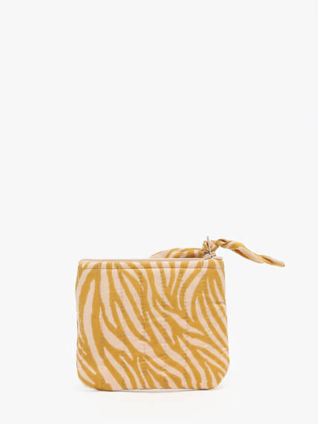Portemonnee Bindi atelier Geel zebra Z ander zicht 2