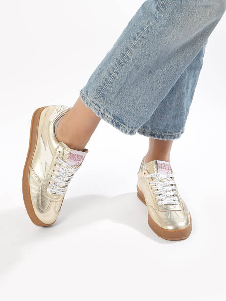 Sneakers Risy Uit Leder Semerdjian Goud women RISYA135 ander zicht 2