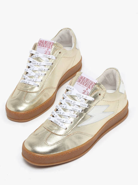 Sneakers Risy Uit Leder Semerdjian Goud women RISYA135 ander zicht 3