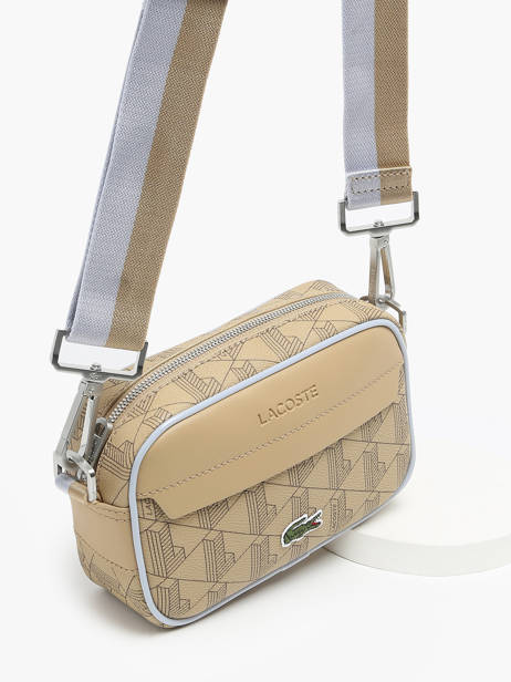 Cross Body Tas Lacoste Beige the blend NH4526BG ander zicht 2