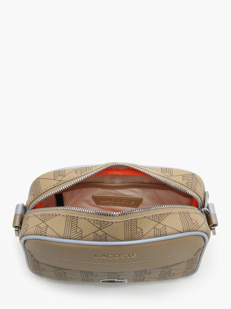 Cross Body Tas Lacoste Beige the blend NH4526BG ander zicht 3