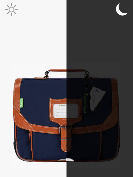 Boekentas 1 Compartiment Tann's Blauw les fantaisies g 20-32111 ander zicht 5