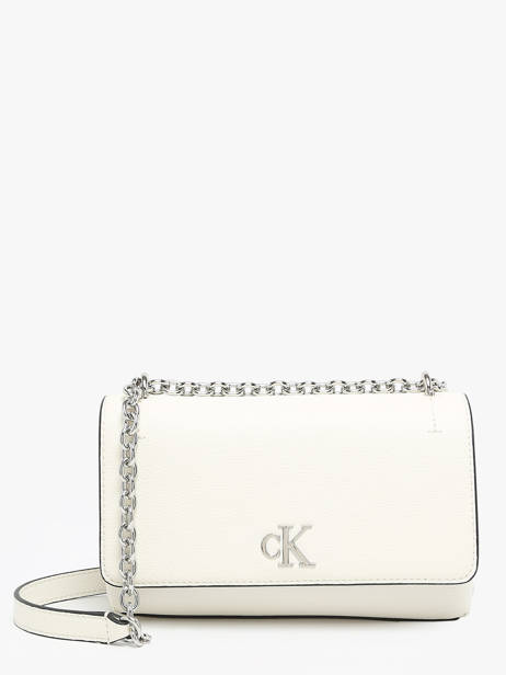 Cross Body Tas Minimal Mono Gerecycleerd Polyester Calvin klein jeans Wit minimal mono K612233