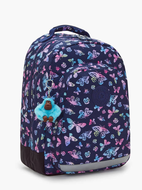 Rugzak Class Room 2 Compartimenten Kipling Blauw back to school KI7090 ander zicht 2