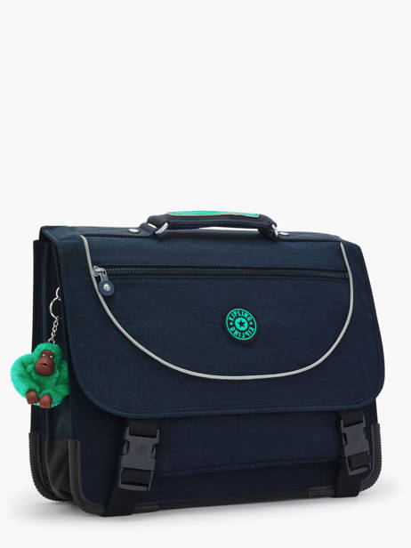 Boekentas 2 Compartimenten Kipling Blauw back to school K12074 ander zicht 2