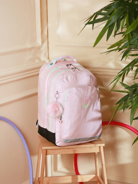 Rugzak 2 Compartimenten Kipling Roze back to school KI5213 ander zicht 5