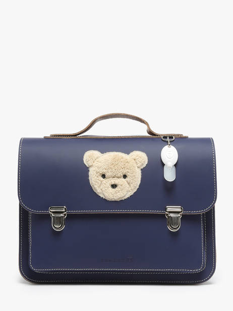 Boekentas Teddy Leder Own stuff Blauw preschool 14TEDDY