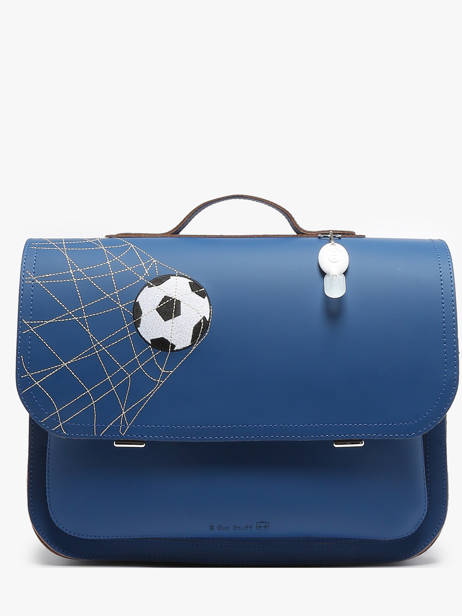 Boekentas Football Leder Own stuff Blauw primary 47FOOT