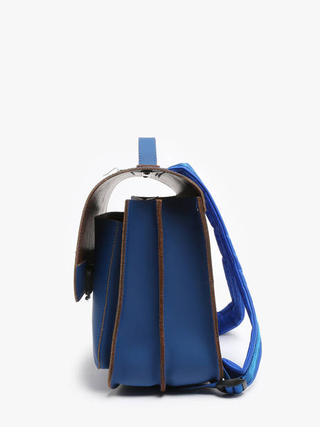 Boekentas Football Leder Own stuff Blauw primary 47FOOT ander zicht 2
