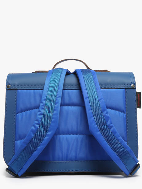 Boekentas Football Leder Own stuff Blauw primary 47FOOT ander zicht 4