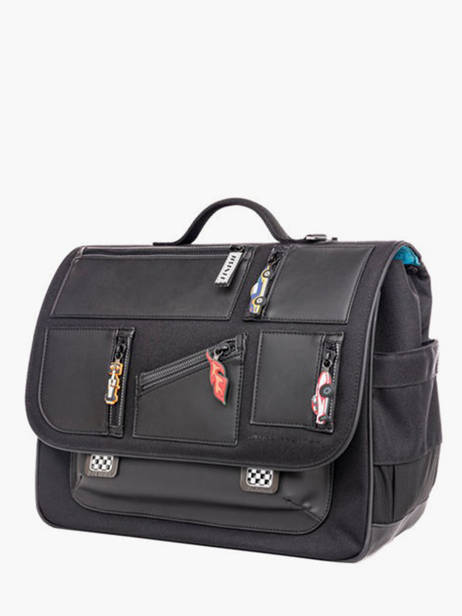 Boekentas It Bag Midi 2 Compartimenten Jeune premier Zwart daydream boys B ander zicht 2