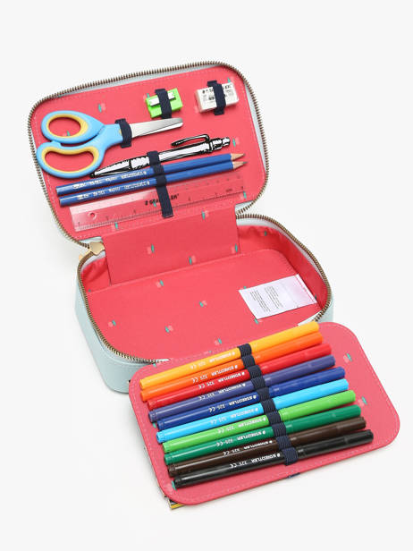 Gevulde Pennenzak 1 Compartiment Jeune premier Wit daydream girls G ander zicht 2