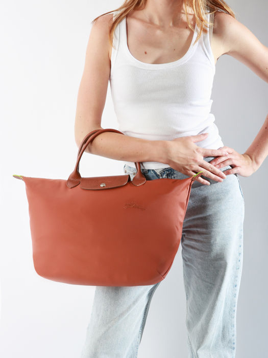 Longchamp Le pliage green Handtas Bruin