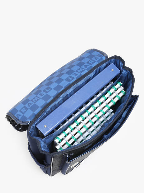 Rugzak 2 Compartimenten Caramel et cie Blauw boheme FI ander zicht 3