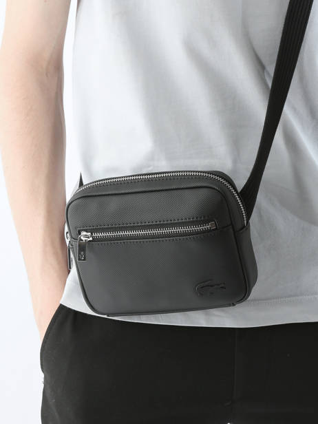 Cross Body Tas Lacoste Zwart men's classic NH4588HC ander zicht 1