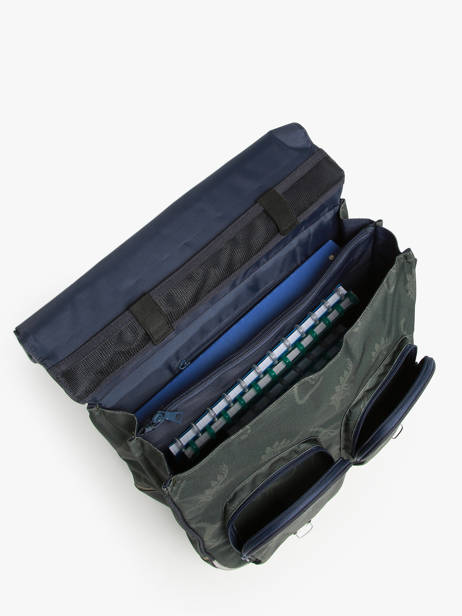 Boekentas Op Wieltjes 2 Compartimenten Tann's Groen les fantaisies g 43277 ander zicht 3