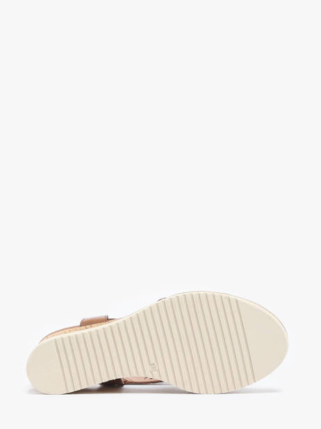 Sandalen Met Sleehak Uit Leder Tamaris Bruin women 42 ander zicht 4