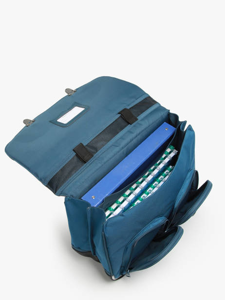 Boekentas 2 Compartimenten Tann's Blauw les fantaisies g 44196 ander zicht 3