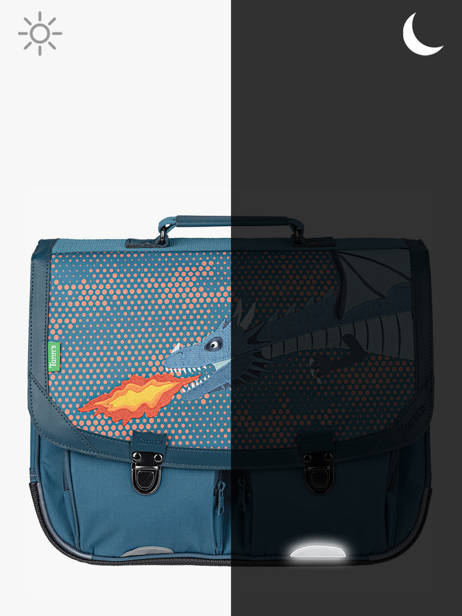 Boekentas 2 Compartimenten Tann's Blauw les fantaisies g 44196 ander zicht 5