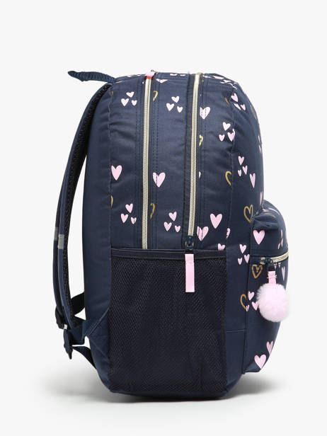 Pennenzak 1 Compartiment Milky kiss Blauw heart of gold 4416 ander zicht 2