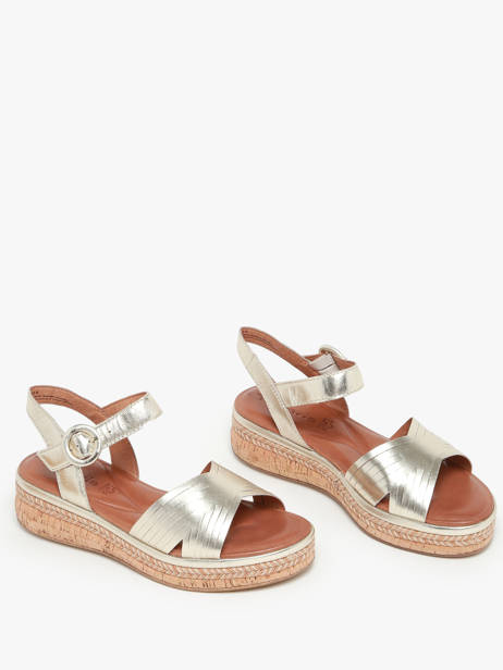 Sandalen Uit Leder Tamaris Goud women 42 ander zicht 1