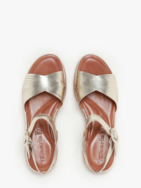 Sandalen Uit Leder Tamaris Goud women 42 ander zicht 4