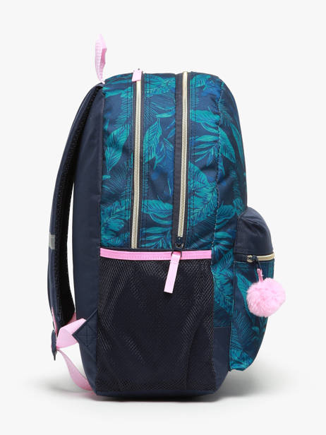 Boekentas Op Wieltjes 2 Compartimenten Milky kiss Blauw follow your dreams 4424 ander zicht 2