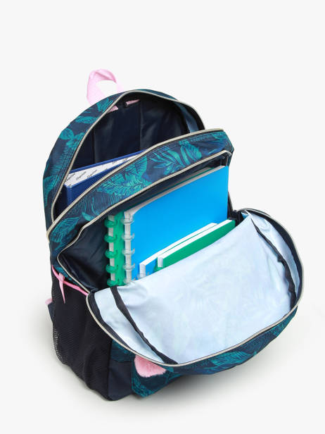 Boekentas Op Wieltjes 2 Compartimenten Milky kiss Blauw follow your dreams 4424 ander zicht 3