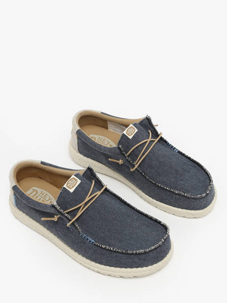 Mocassins Wally Coastline Jute Hey dude Blauw men 40952 ander zicht 1