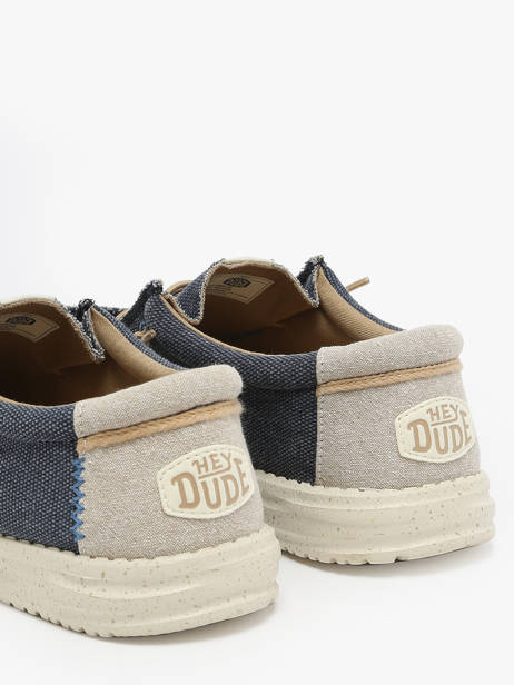 Mocassins Wally Coastline Jute Hey dude Blauw men 40952 ander zicht 2