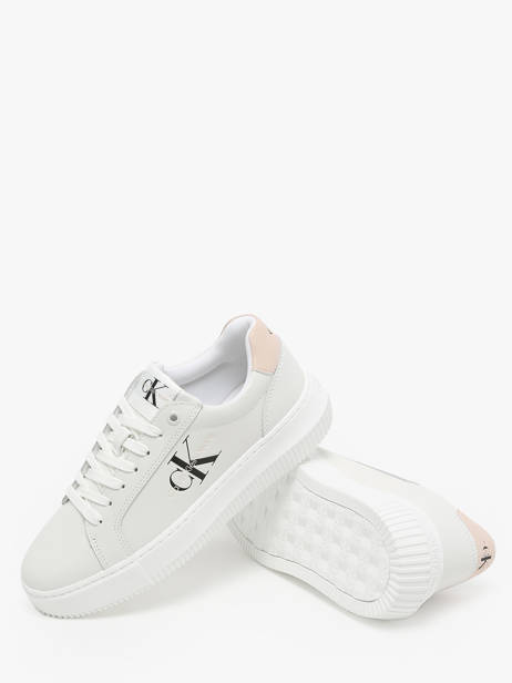 Sneakers Uit Leder Calvin klein jeans Wit women 8230LA ander zicht 3