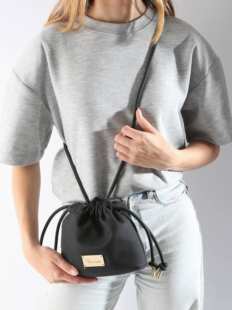 Cross Body Tas Muscari Woomen Zwart muscari WMUS08 ander zicht 1