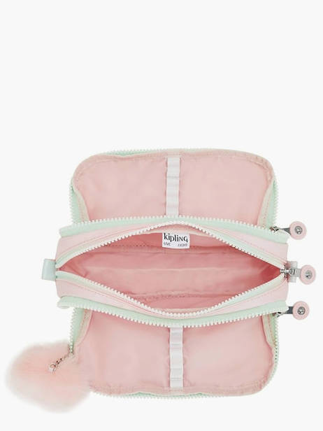 Pennenzak 3 Compartimenten Kipling Roze back to school KI5702 ander zicht 1