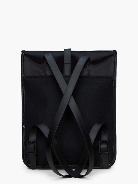 Backpack Micro - Rugzak 1 Compartiment Rains Zwart city 13010 ander zicht 3