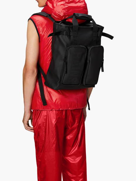 Texel Tote Backpack - Business Rugzak Rains Zwart city 14240 ander zicht 1
