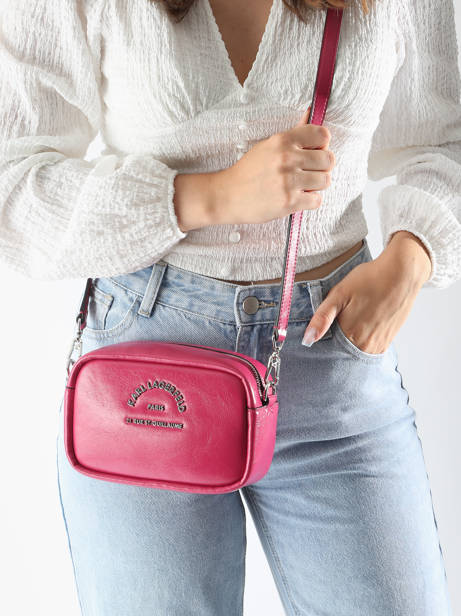 Cross Body Tas Rsg Polyurethaan Karl lagerfeld Roze rsg 245W3096 ander zicht 1