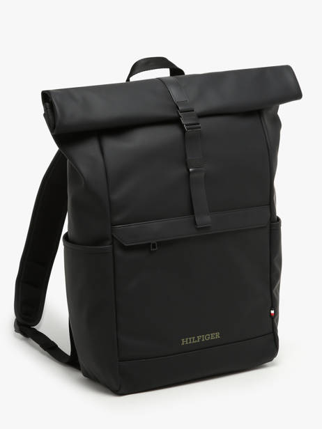 Rugzak Tommy hilfiger Zwart th monotype AM12499 ander zicht 2