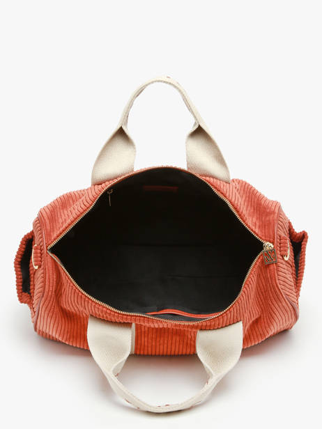 Schoudertas A4 Formaat Velours Vanessa wu Oranje velours MA0085 ander zicht 3