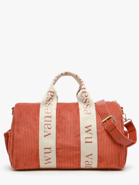 Schoudertas A4 Formaat Velours Vanessa wu Oranje velours MA0085 ander zicht 4
