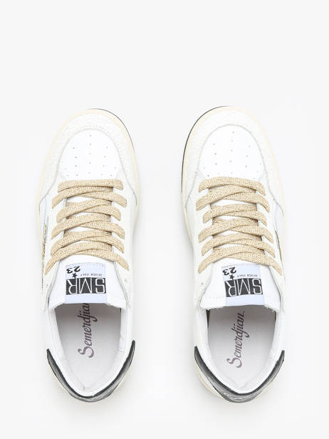 Sneakers Dany Uit Leder Semerdjian Wit women DANY739 ander zicht 4