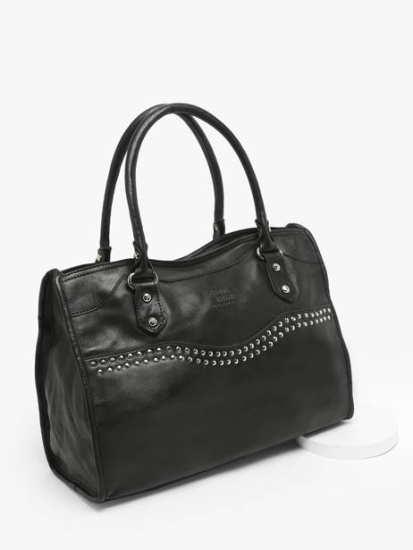 Handtas Glam Leder Basilic pepper Zwart glam BGLA31 ander zicht 2