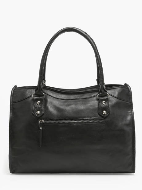 Handtas Glam Leder Basilic pepper Zwart glam BGLA31 ander zicht 4