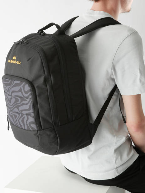 Rugzak 2 Compartimenten Quiksilver Zwart youth access QYBP3166 ander zicht 1